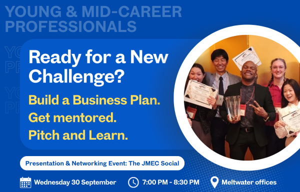 Ready for a new challenge? Build a business plan, get mentored, pitch and learn.